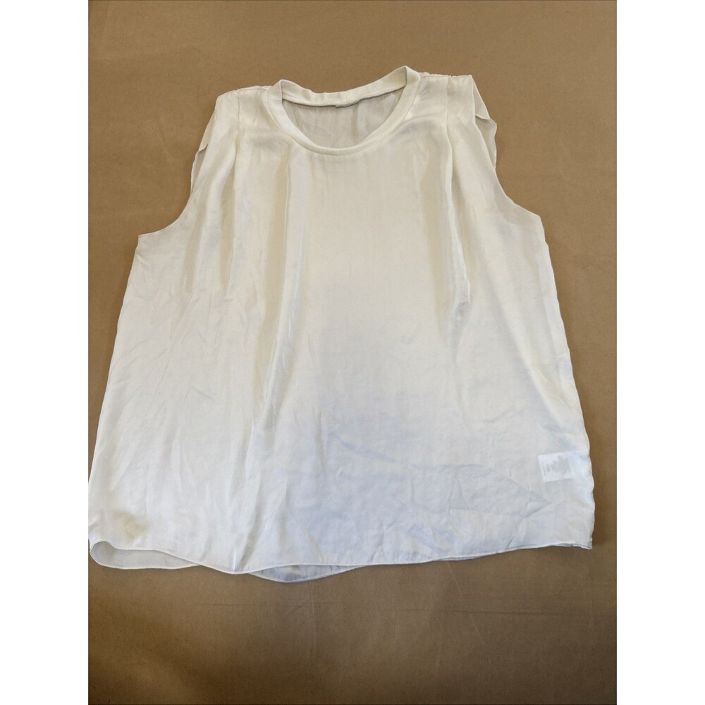 Cream Ivory Small Sheer Tank Top Minimalist Basic